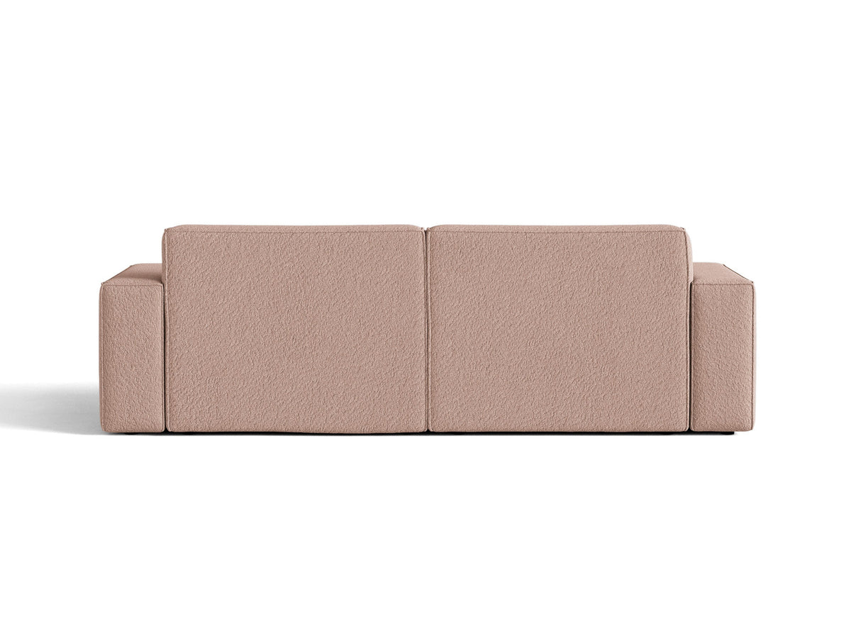 Jodie Boucle modulares Sofa 3 Sitzer in Powder Pink-Baloo präsentiert im Onlineshop von KAQTU Design AG. 3er Sofa ist von Micadoni
