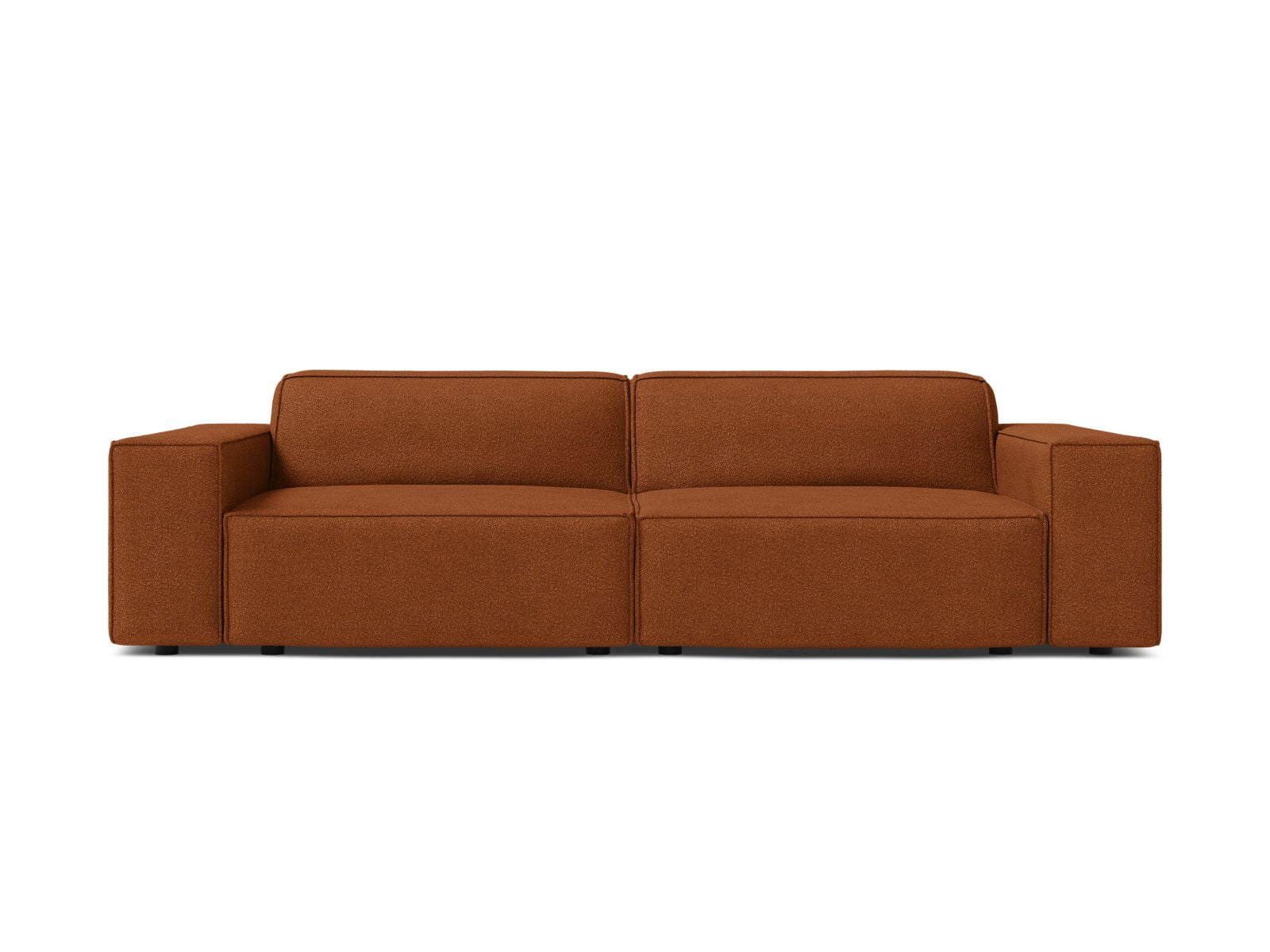 Jodie Boucle modulares Sofa 3 Sitzer in Terracotta-Baloo präsentiert im Onlineshop von KAQTU Design AG. 3er Sofa ist von Micadoni