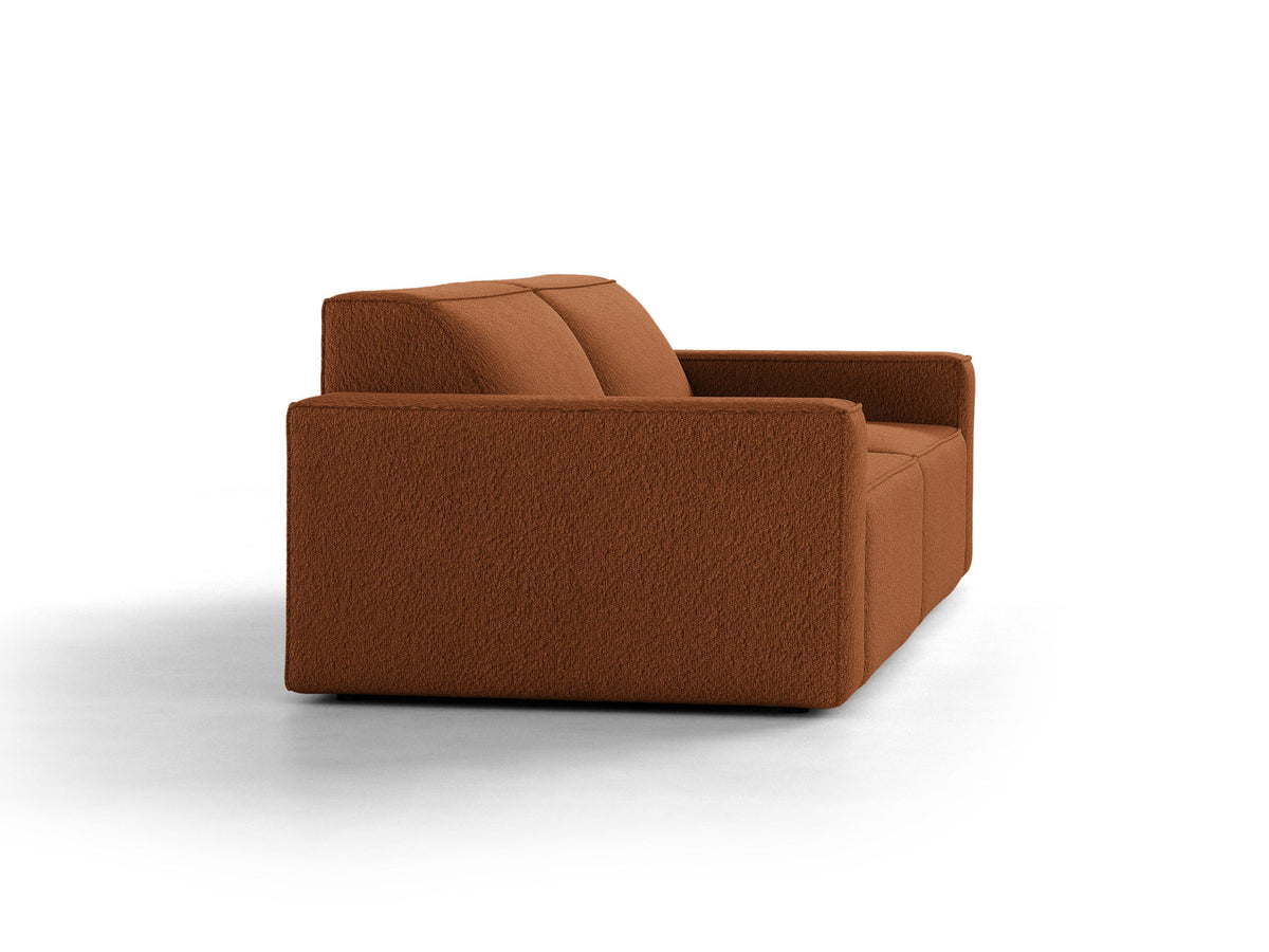 Jodie Boucle modulares Sofa 3 Sitzer in Terracotta-Baloo präsentiert im Onlineshop von KAQTU Design AG. 3er Sofa ist von Micadoni