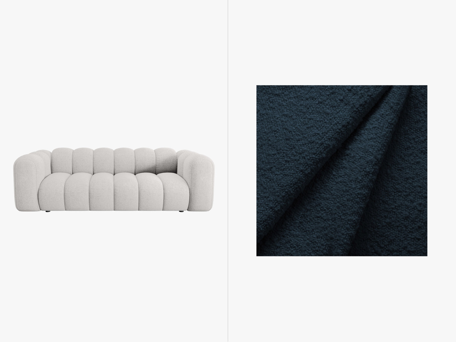 Lupine Sofa 3 Sitzer in Dark Blue-Baloo präsentiert im Onlineshop von KAQTU Design AG. 3er Sofa ist von Micadoni