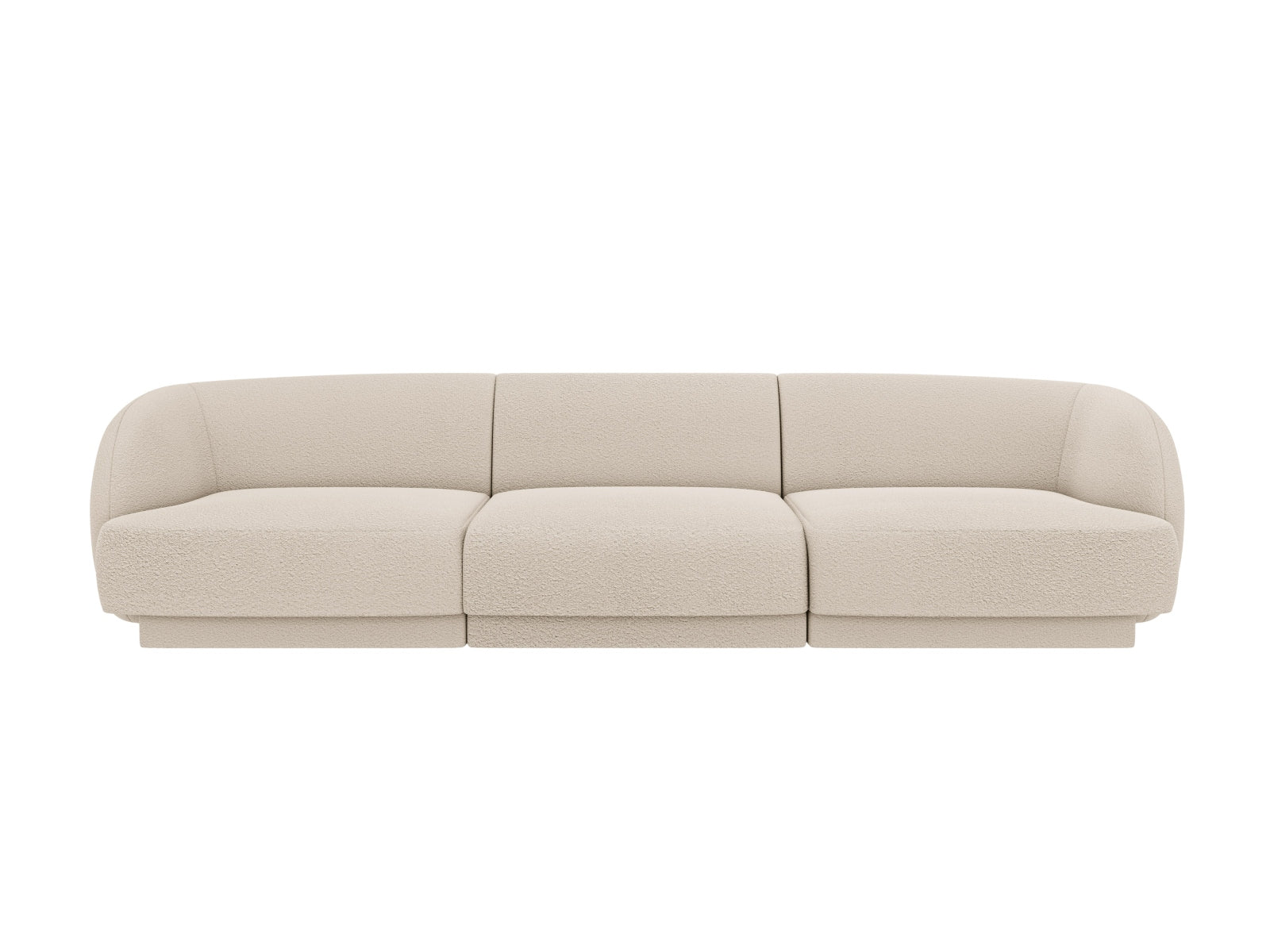 Miley Boucle Sofa 3 Sitzer in Beige präsentiert im Onlineshop von KAQTU Design AG. 3er Sofa ist von Micadoni