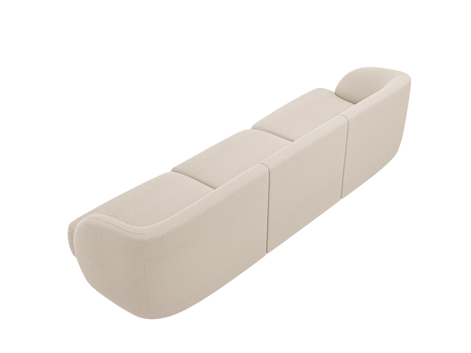 Miley Boucle Sofa 3 Sitzer in Beige präsentiert im Onlineshop von KAQTU Design AG. 3er Sofa ist von Micadoni