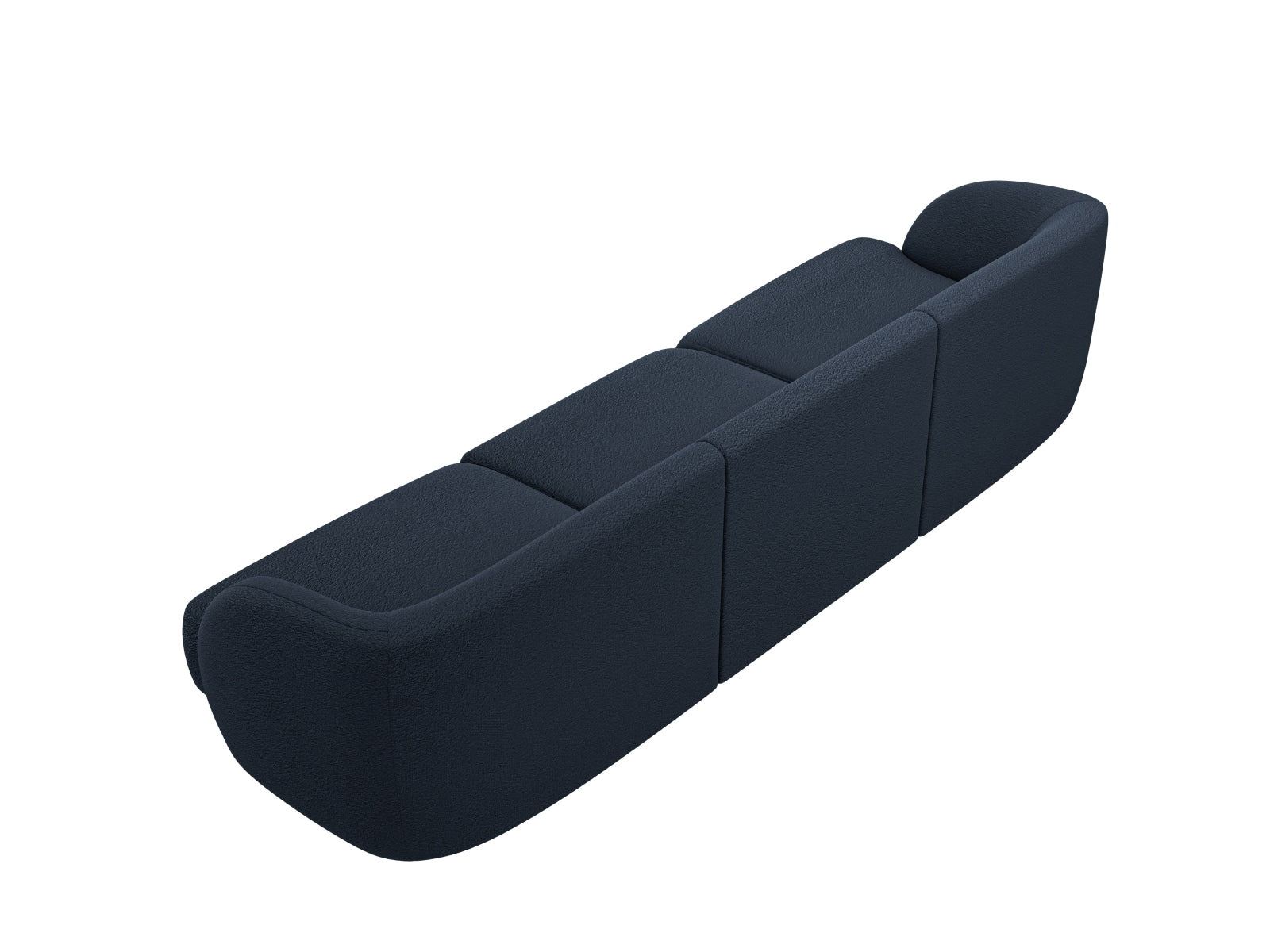 Miley Boucle Sofa 3 Sitzer in Dark Blue präsentiert im Onlineshop von KAQTU Design AG. 3er Sofa ist von Micadoni