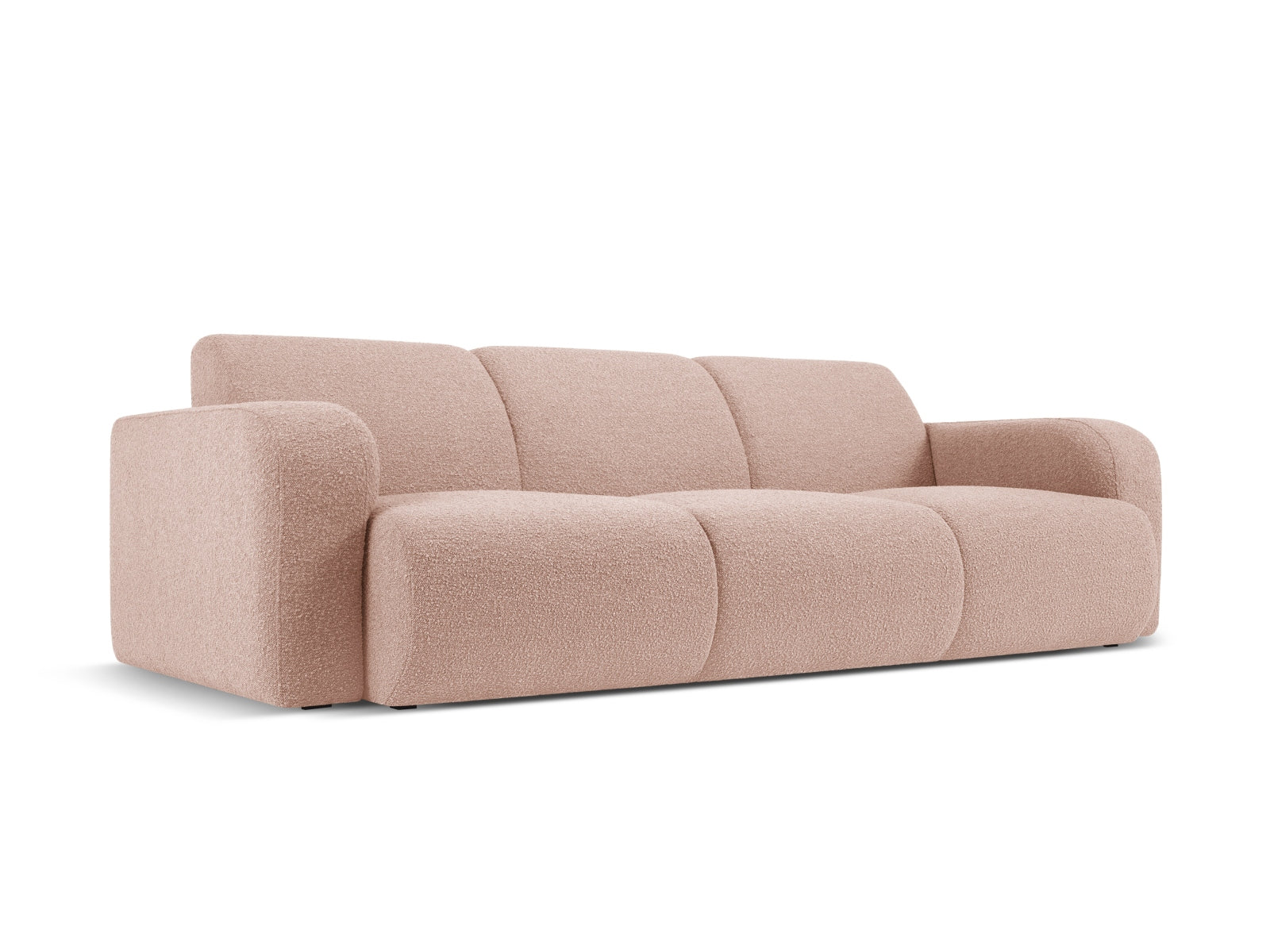 Molino Boucle Sofa 3 Sitzer in Powder Pink präsentiert im Onlineshop von KAQTU Design AG. 3er Sofa ist von Micadoni