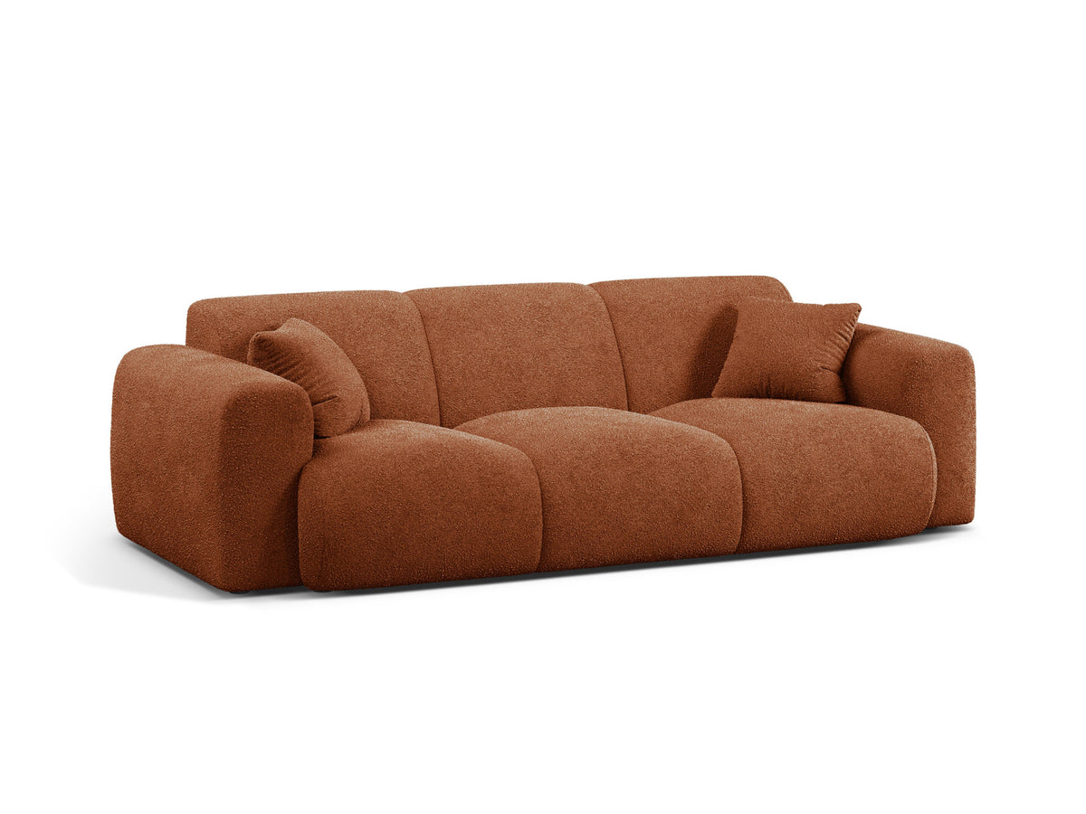 Molino Boucle Sofa 3 Sitzer in Terracotta-Baloo präsentiert im Onlineshop von KAQTU Design AG. 3er Sofa ist von Micadoni