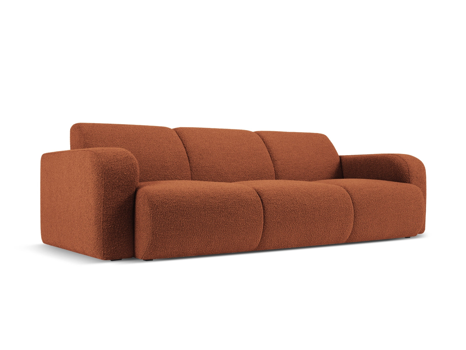 Molino Boucle Sofa 3 Sitzer in Terracotta präsentiert im Onlineshop von KAQTU Design AG. 3er Sofa ist von Micadoni