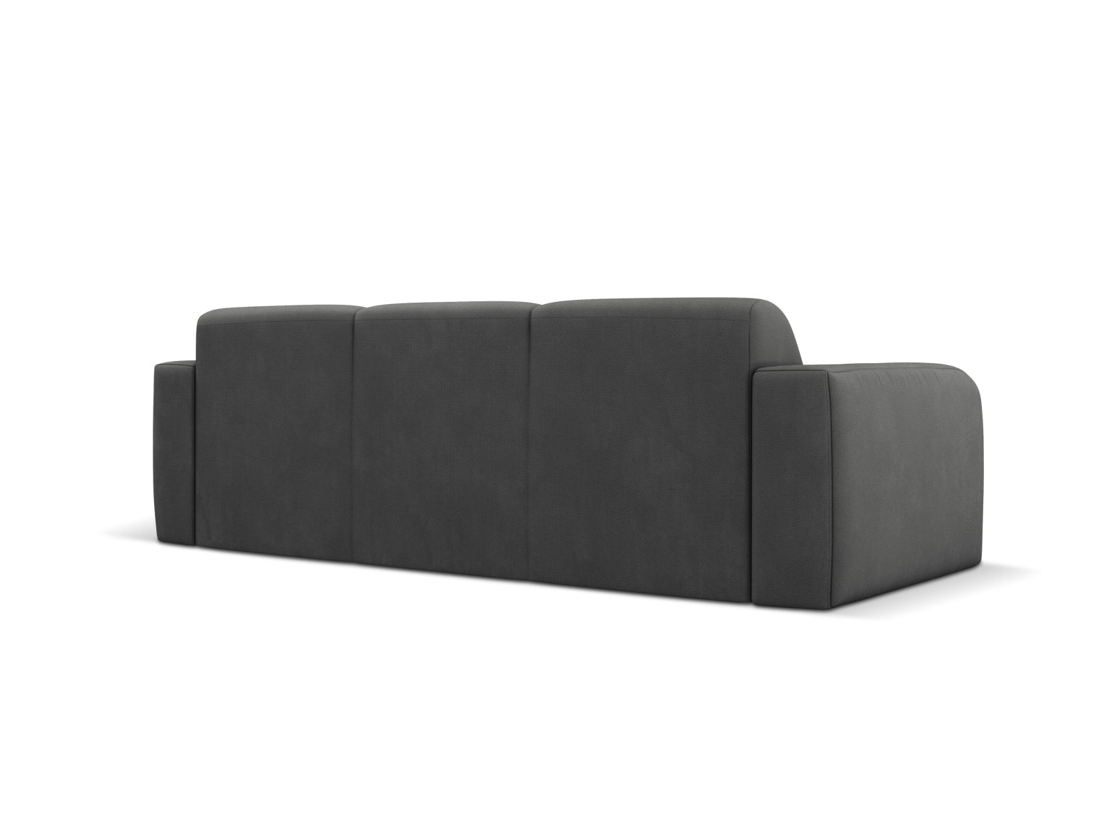 Modernes 3-Sitzer Sofa Molino in edlem Dunkelgrau von Micadoni, perfekt für entspannte Stunden und geschmackvolle Einrichtung.