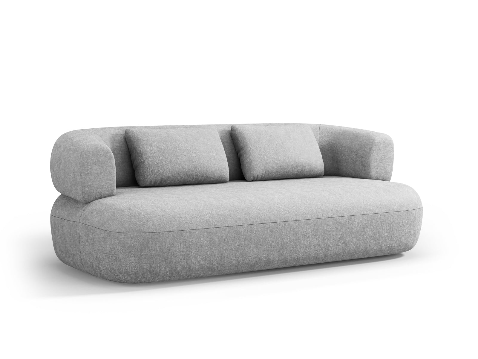 Jenny Sofa 3 Sitzer in Silver präsentiert im Onlineshop von KAQTU Design AG. 3er Sofa ist von Micadoni