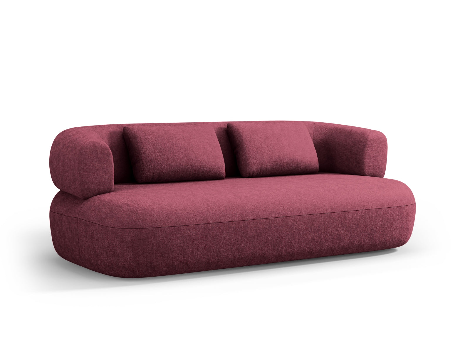 Elegantes Jenny 3-Sitzer Sofa in Cherrywood von Micadoni, ideal für stilvolle Wohnräume und gemütliche Abende.
