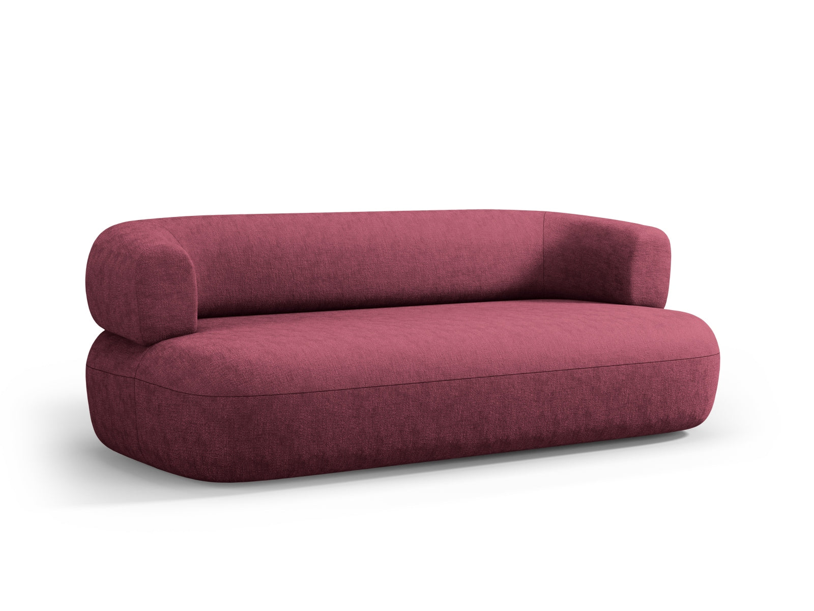 Elegantes 3-Sitzer Sofa Jenny von Micadoni in Cherrywood, ideal für gemütliche Abende und geschmackvolle Wohnräume.