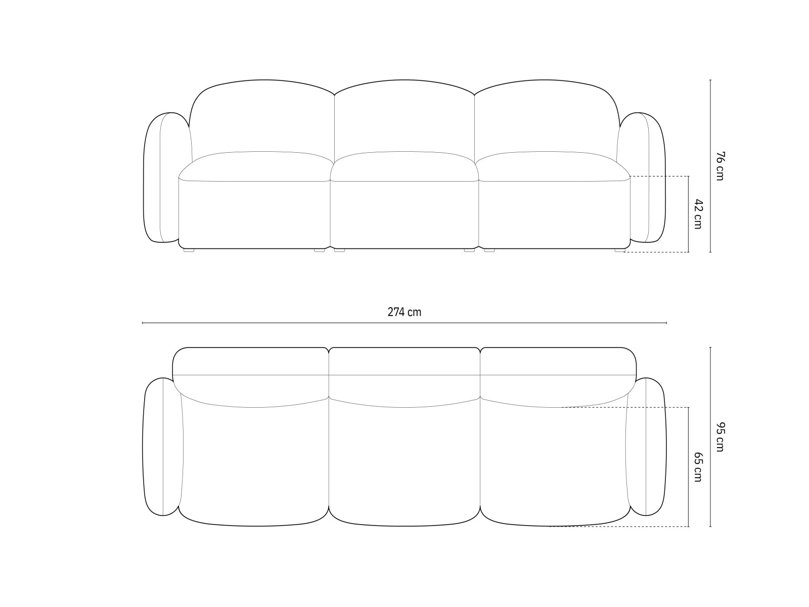 Erleben Sie das Blair Sofa 3 Sitzer von Micadoni – ein elegantes Velours Sofa, das stilvolles Design und unvergleichlichen Komfort bietet.
