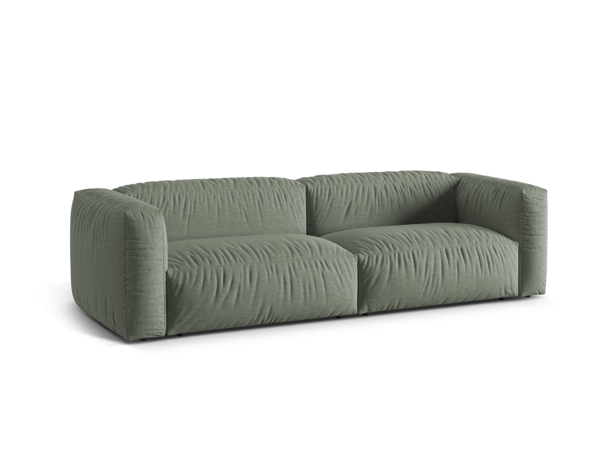 Martina Modulares Sofa 3 Sitzer in Moss Green-Boston präsentiert im Onlineshop von KAQTU Design AG. 3er Sofa ist von Micadoni