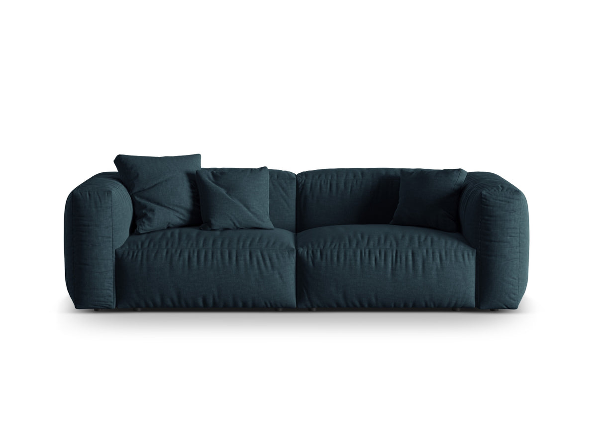 Martina Modulares Sofa 3 Sitzer in Blue Jeans-Boston präsentiert im Onlineshop von KAQTU Design AG. 3er Sofa ist von Micadoni