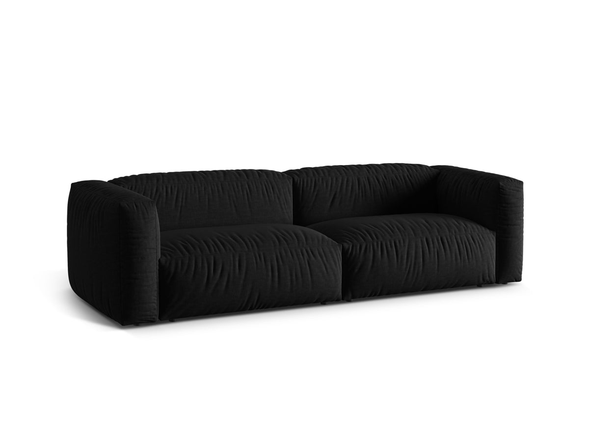 Martina Modulares Sofa 3 Sitzer in Black-Boston präsentiert im Onlineshop von KAQTU Design AG. 3er Sofa ist von Micadoni