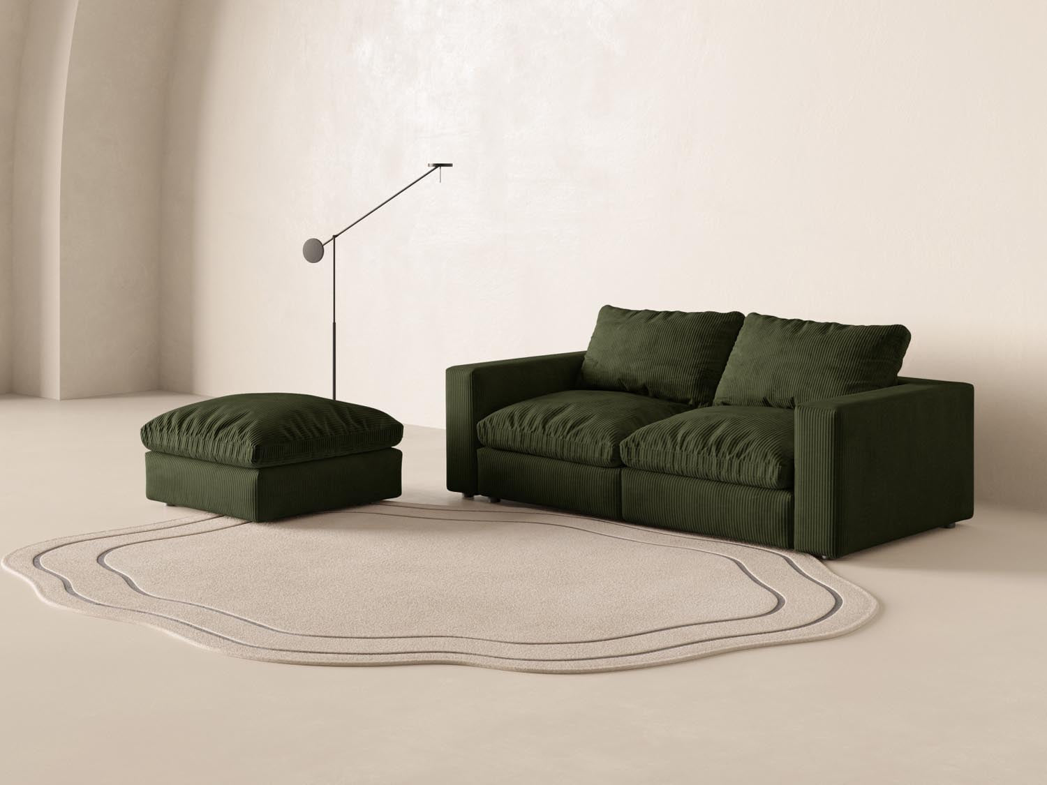 Entdecken Sie das Lazy Modular Sofa 3 Sitzer von Micadoni – stilvolles Design und unvergleichlicher Komfort für Ihr Wohnzimmer. Ideal für gemütliche Abende!