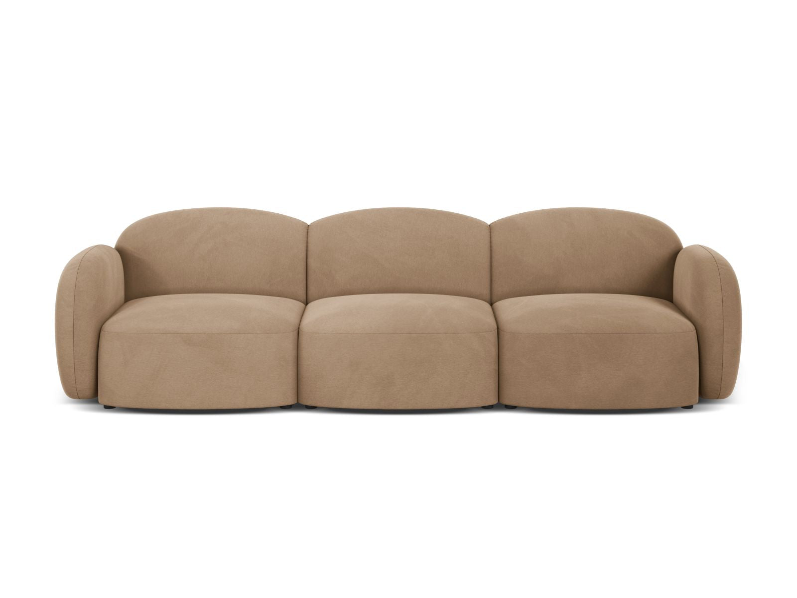 Blair Velour Sofa 3 Sitzer in Sand-Casino präsentiert im Onlineshop von KAQTU Design AG. 3er Sofa ist von Micadoni
