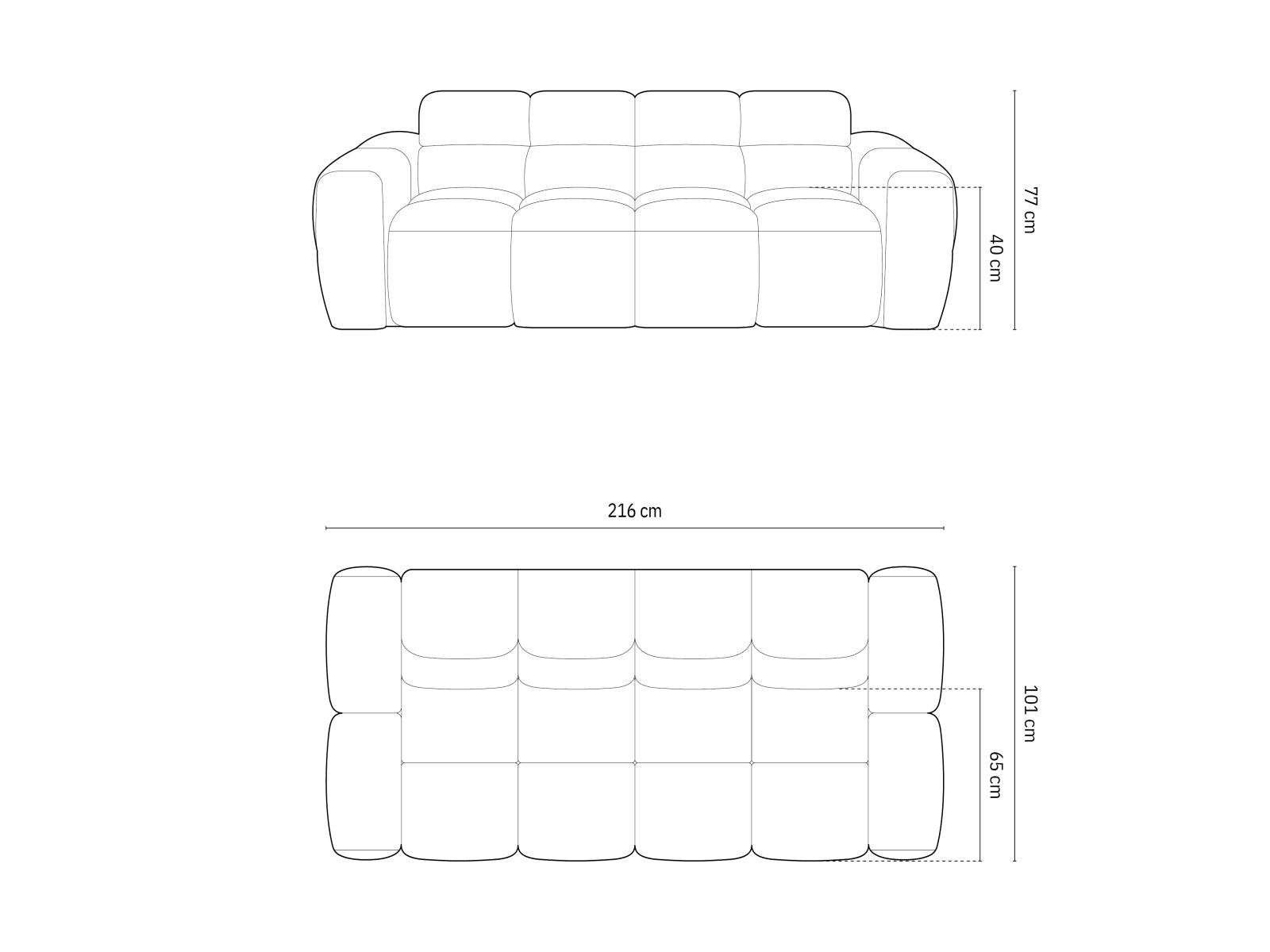 Lisa Velour Sofa 3 Sitzer in Light Beige präsentiert im Onlineshop von KAQTU Design AG. 3er Sofa ist von Micadoni