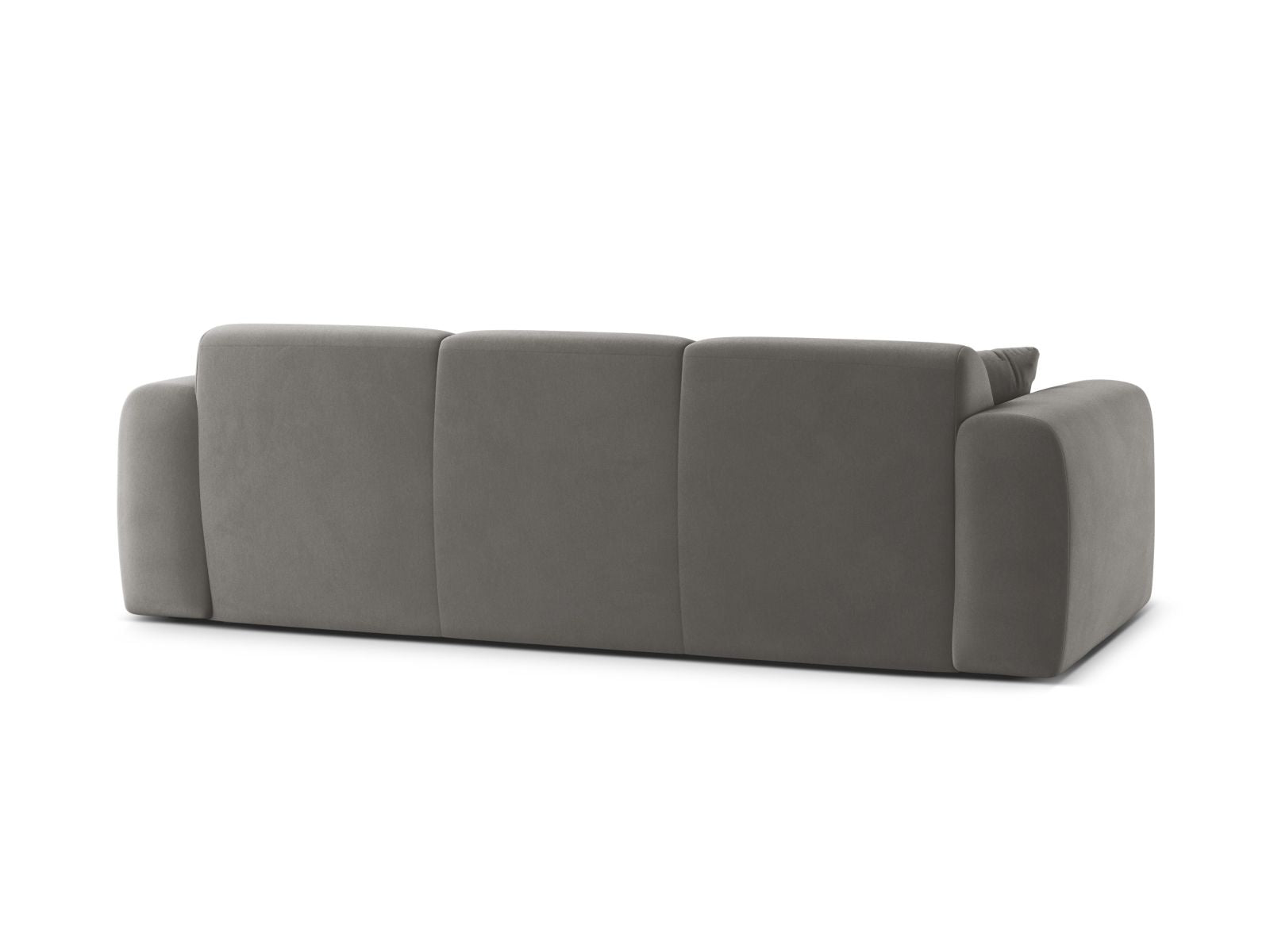 Elegantes 3-Sitzer Sofa Molino in klassischem Grau, ideal für komfortable Wohnräume und entspannte Abende, erhältlich bei KAQTU.