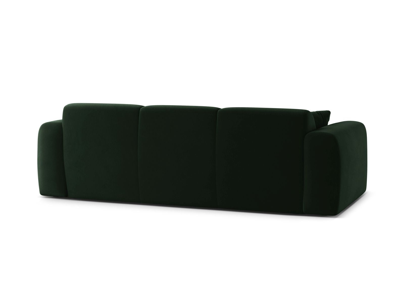 Elegantes 3-Sitzer Sofa Molino in edlem Flaschengrün, ideal für stilvolle Wohnräume und entspannte Abende. Ein Blickfang für jedes Zuhause.