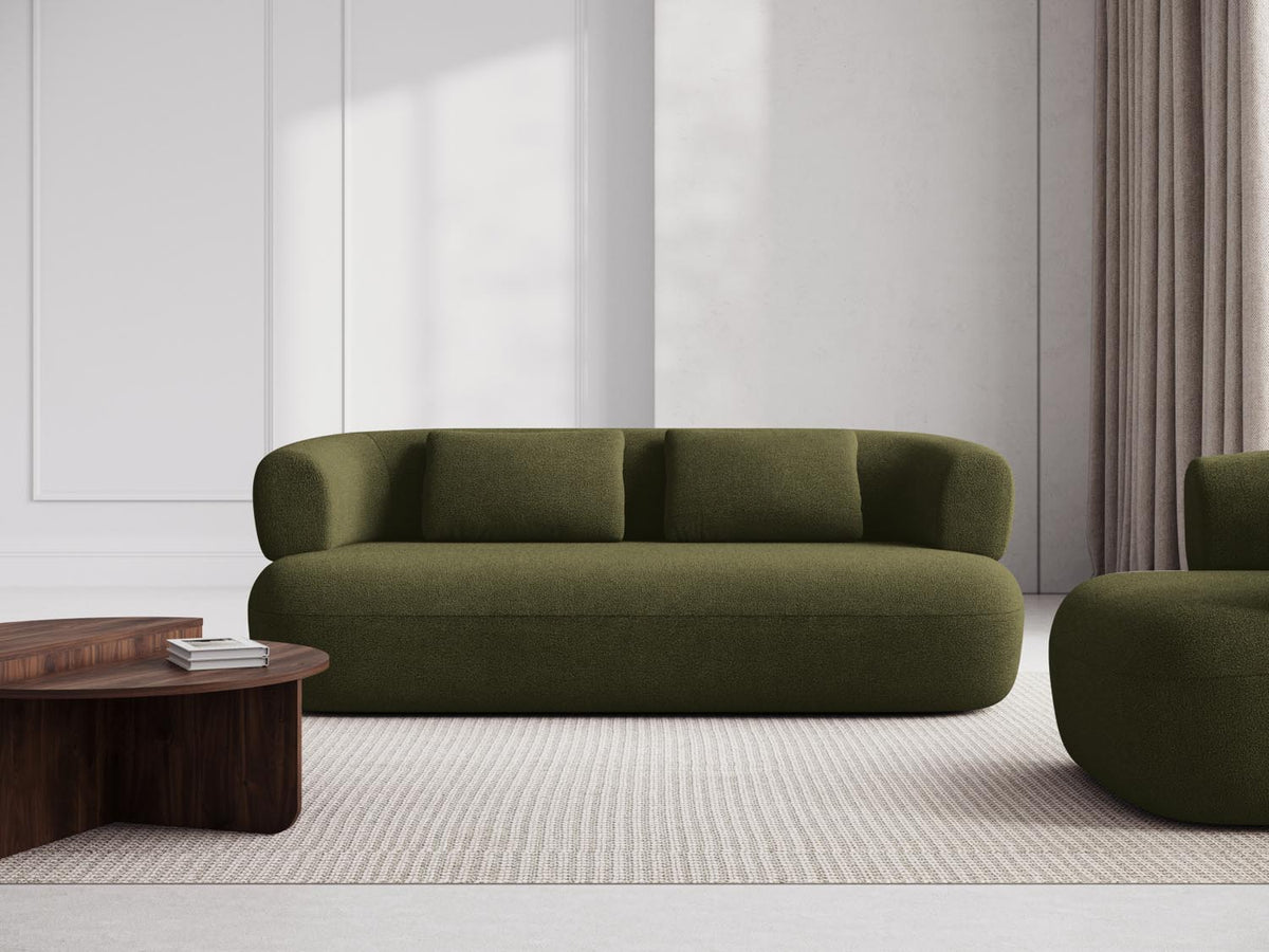 Jenny Boucle Sofa 3 Sitzer in Green-Now or Never präsentiert im Onlineshop von KAQTU Design AG. 3er Sofa ist von Micadoni
