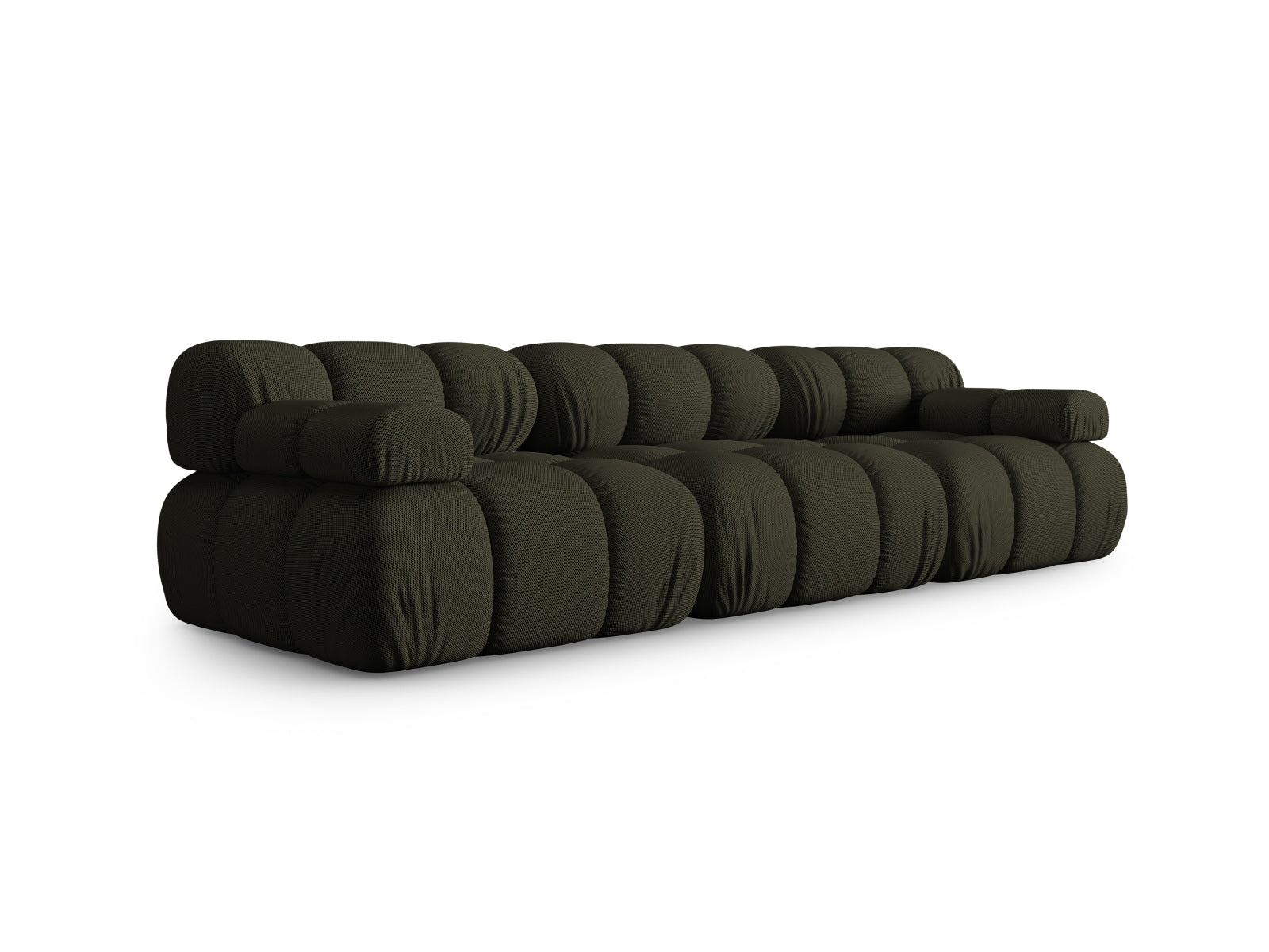 Elegantes Bellis 3-Sitzer Sofa in Amazon Green-Sonic, ideal für stilvolle Wohnräume. Modulares Design von Micadoni.