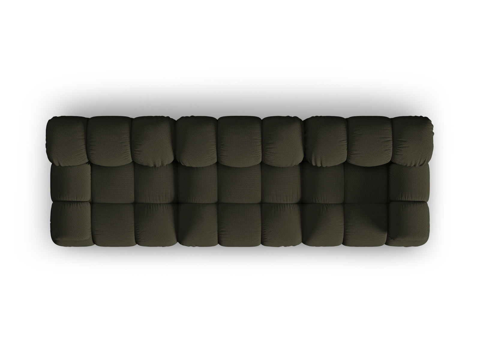 Modulares 3-Sitzer Sofa Bellis in Amazon Green-Sonic von Micadoni, perfekt für moderne und elegante Wohnkonzepte.