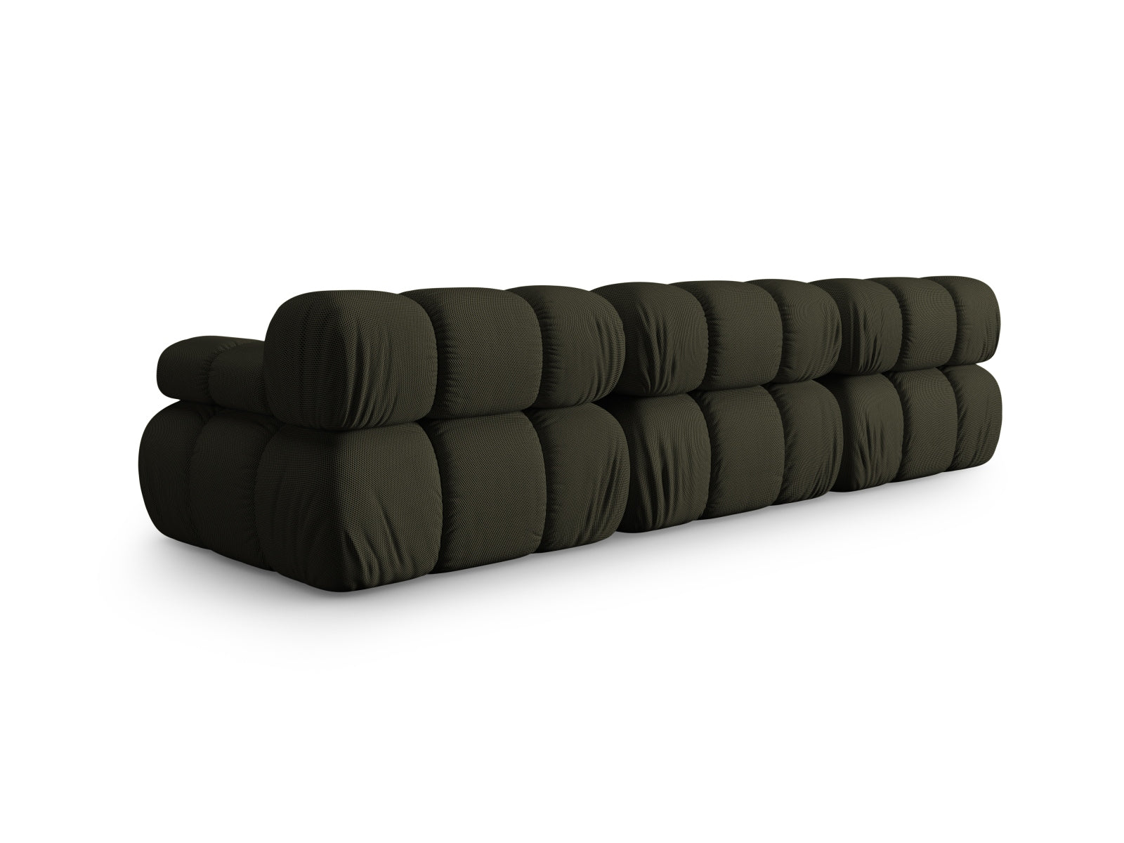 Stylisches 3-Sitzer Sofa Bellis in Amazon Green-Sonic von Micadoni, ideal für zeitgemäße Wohnräume und gemütliche Entspannung.