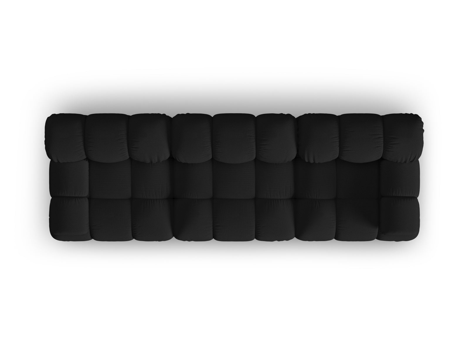 Modernes Bellis 3-Sitzer Sofa in Schwarz, 94 cm, vielseitig und anpassbar, perfekt für jeden Wohnstil von Micadoni.