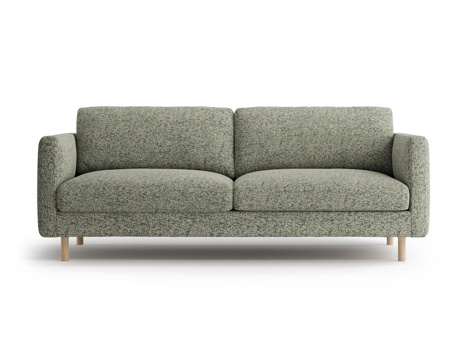 Eden Sofa 3 Sitzer in Moss Green Melange-Puente präsentiert im Onlineshop von KAQTU Design AG. 3er Sofa ist von Micadoni