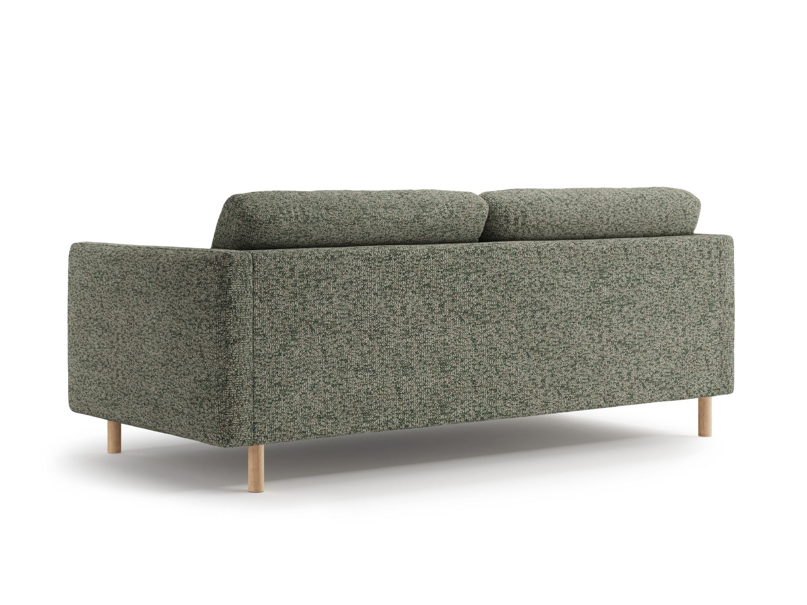 Stilvolles 3-Sitzer Sofa Eden in edlem Moosgrün, perfekt für zeitgemäße Inneneinrichtungen und gemütliche Wohnzimmer.