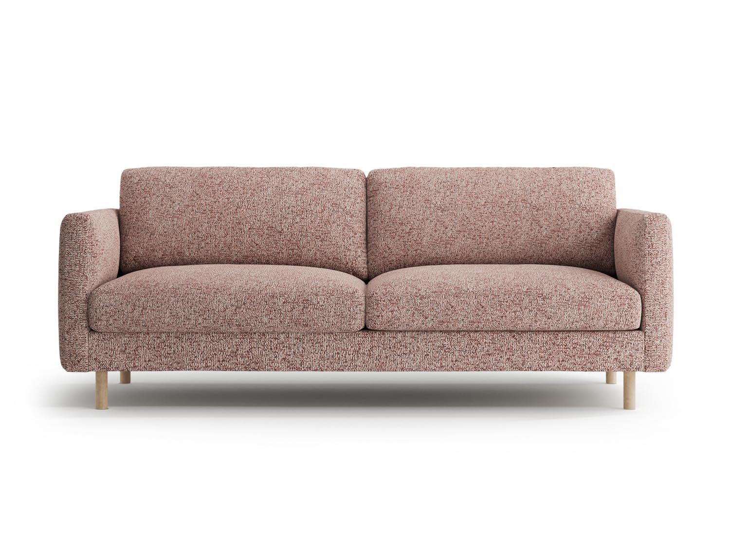 Eden Sofa 3 Sitzer in Pink Melange-Puente präsentiert im Onlineshop von KAQTU Design AG. 3er Sofa ist von Micadoni