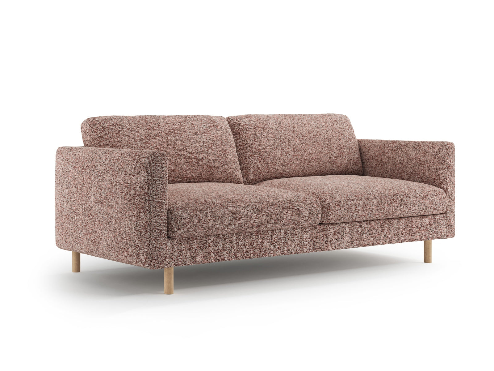 Elegantes Eden Sofa 3 Sitzer in Pink Melange von Micadoni, ideal für stilvolle Wohnräume und gemütliche Abende.