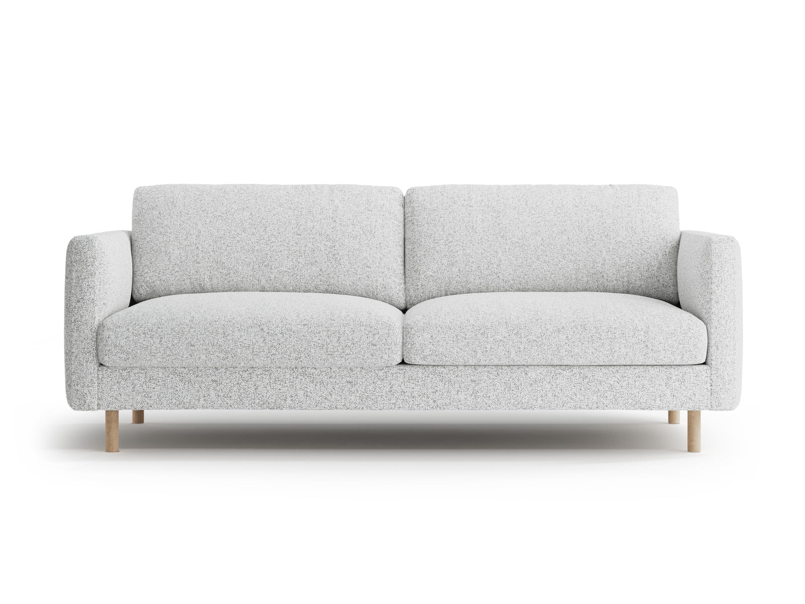 Eden Sofa 3 Sitzer in Light Grey Melange-Puente präsentiert im Onlineshop von KAQTU Design AG. 3er Sofa ist von Micadoni
