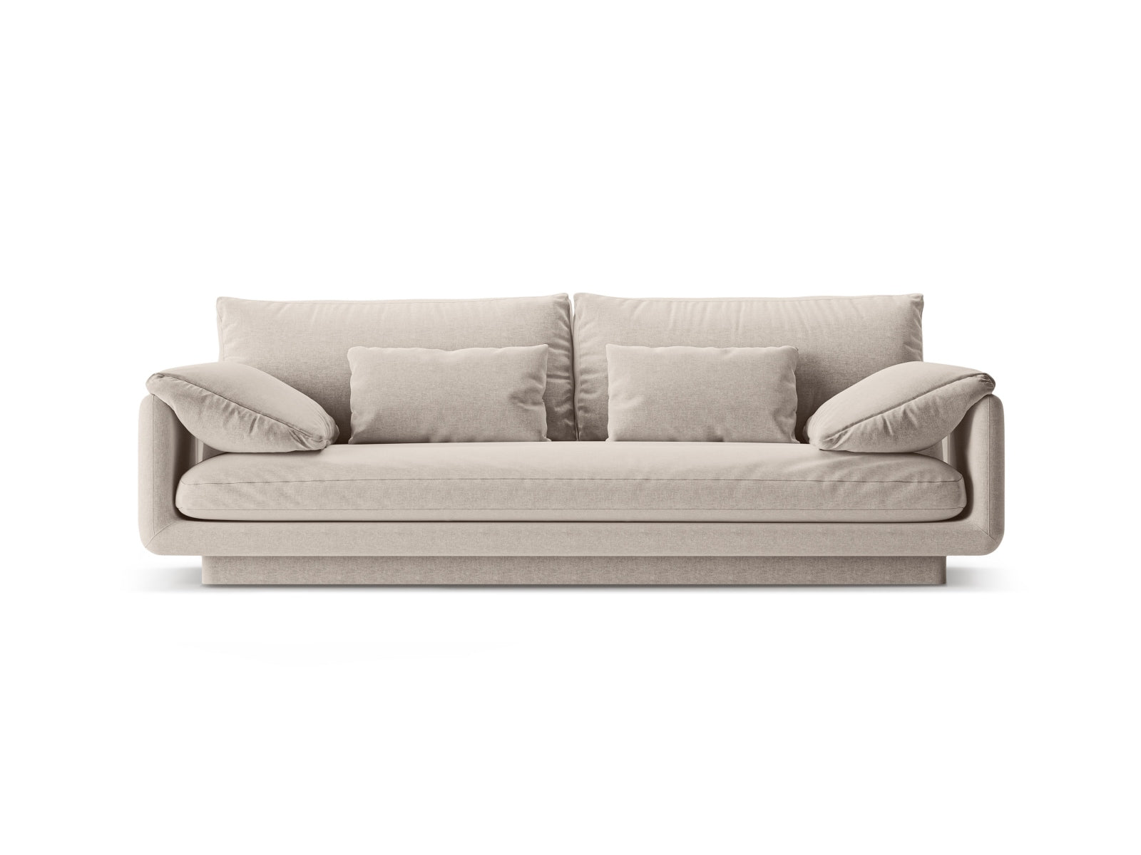 Torino Sofa 3 Sitzer in Light Beige-Wind präsentiert im Onlineshop von KAQTU Design AG. 3er Sofa ist von Micadoni
