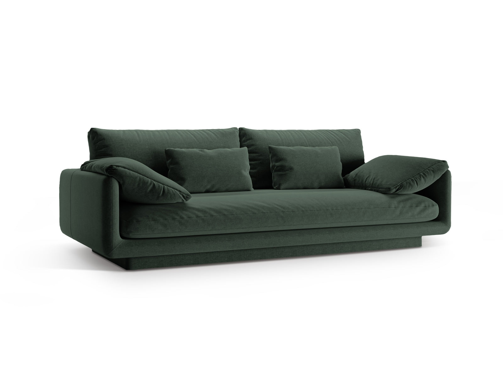 Elegantes Torino 3-Sitzer Sofa in Moosgrün von Micadoni, ideal für stilvolle Wohnräume und gemütliche Abende.