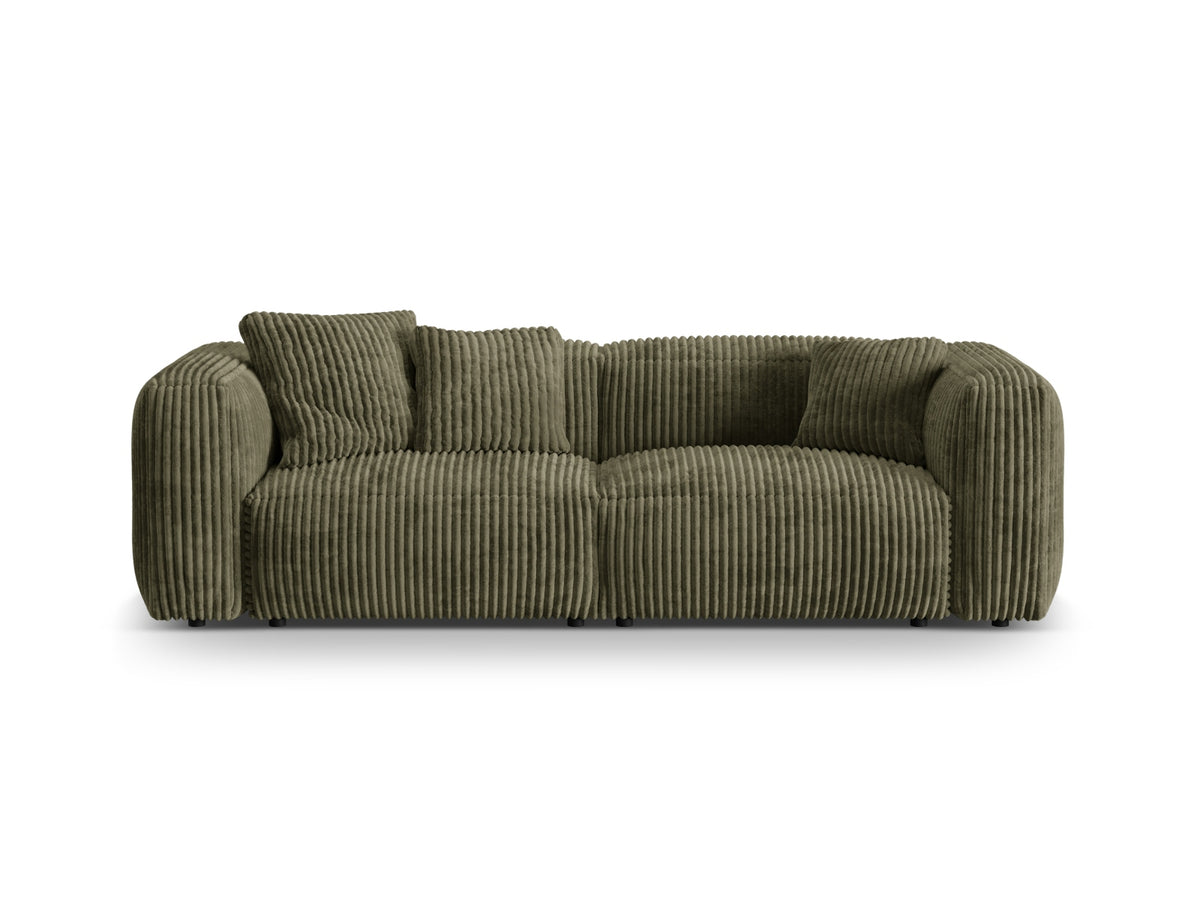 Martina Modulares Sofa 3 Sitzer in Moss Green-Tilia präsentiert im Onlineshop von KAQTU Design AG. 3er Sofa ist von Micadoni