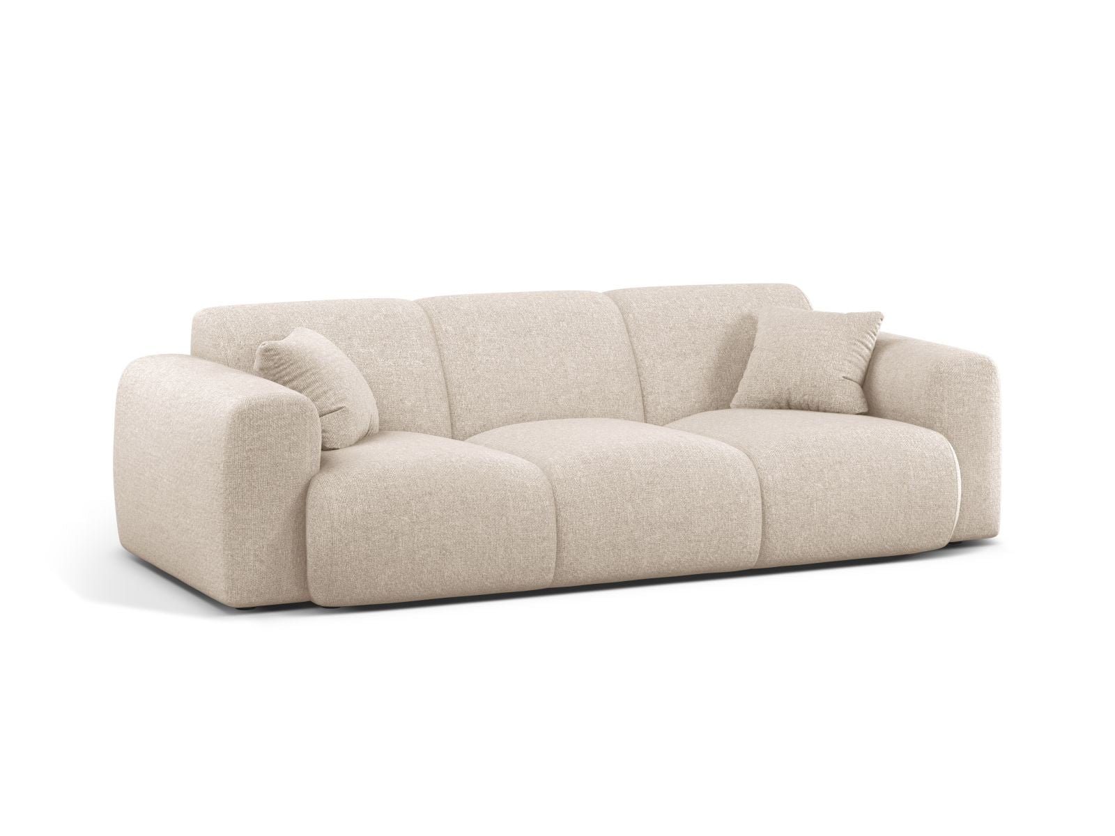 Elegantes 3-Sitzer Sofa Molino in sanftem Beige, ideal für stilvolle Wohnräume. Hochwertige Verarbeitung von Micadoni.