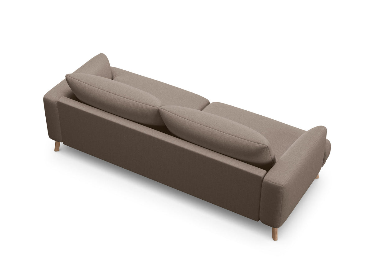 3-Sitzer Sofa Naomi in Cappuccino-Liberty präsentiert im Onlineshop von KAQTU Design AG. 3er Sofa ist von Micadoni