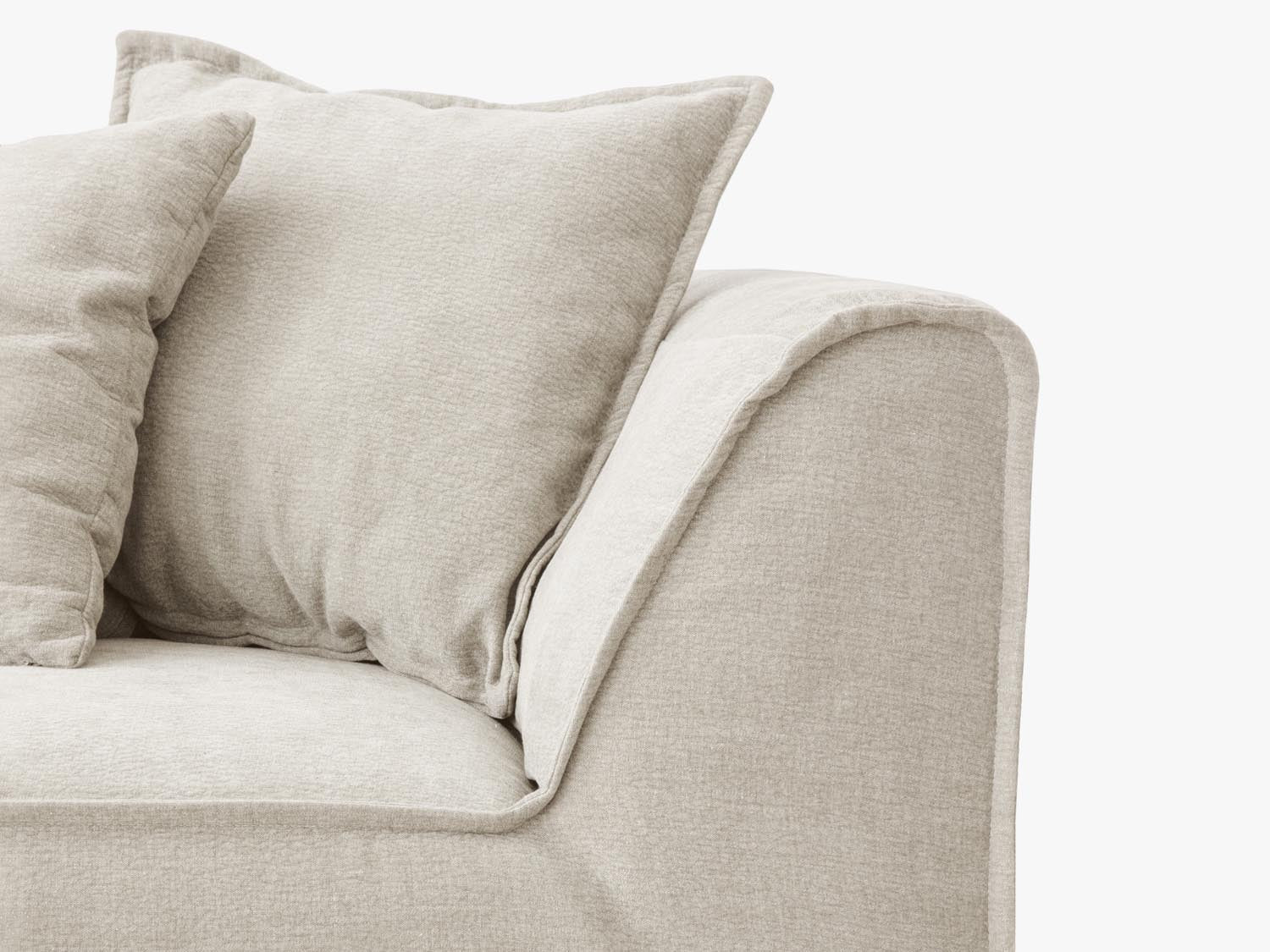 Milton Sofa 3 Sitzer in Natural präsentiert im Onlineshop von KAQTU Design AG. Sofa ist von Micadoni