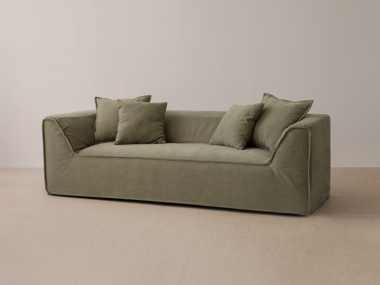 Milton Sofa 3 Sitzer in Natural präsentiert im Onlineshop von KAQTU Design AG. Sofa ist von Micadoni