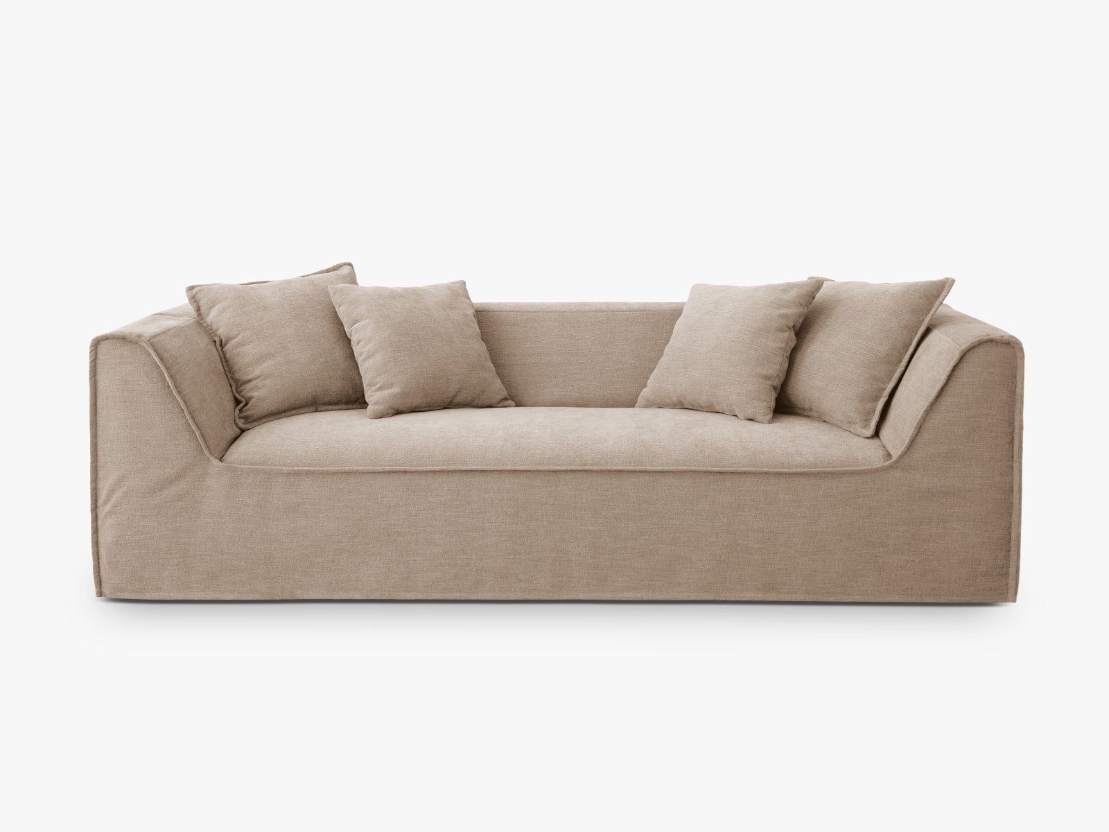 Milton Sofa 3 Sitzer in Sand präsentiert im Onlineshop von KAQTU Design AG. Sofa ist von Micadoni
