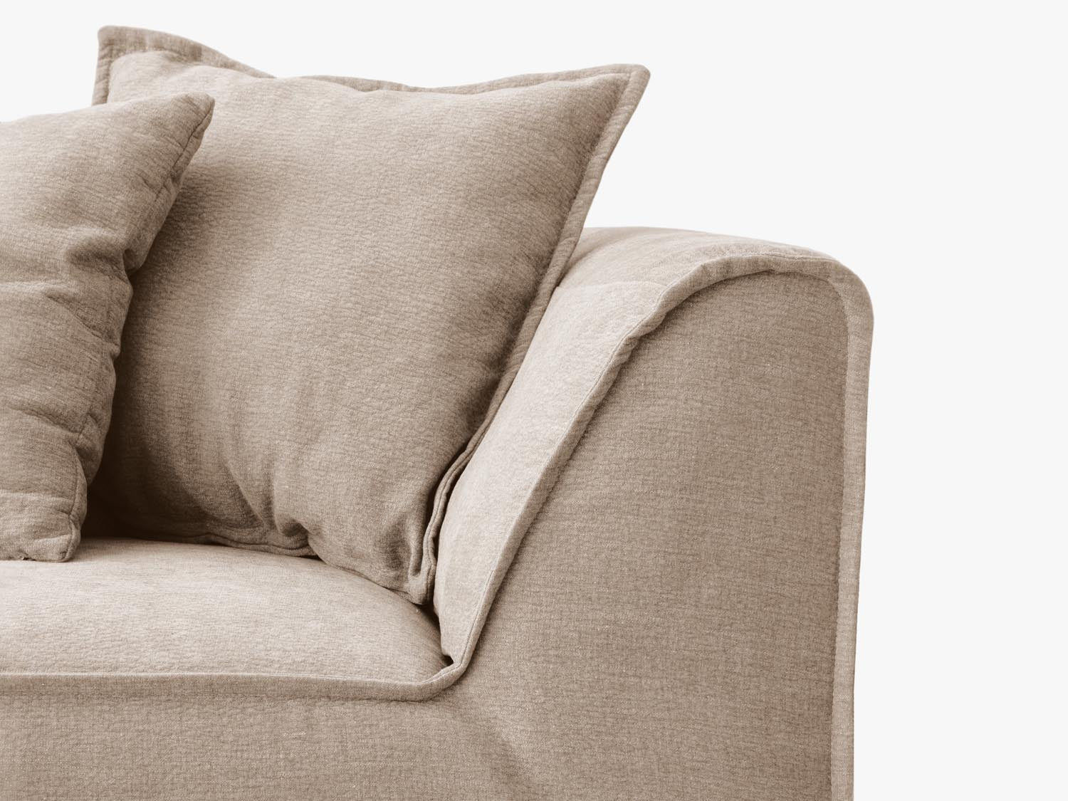 Milton Sofa 3 Sitzer in Sand präsentiert im Onlineshop von KAQTU Design AG. Sofa ist von Micadoni
