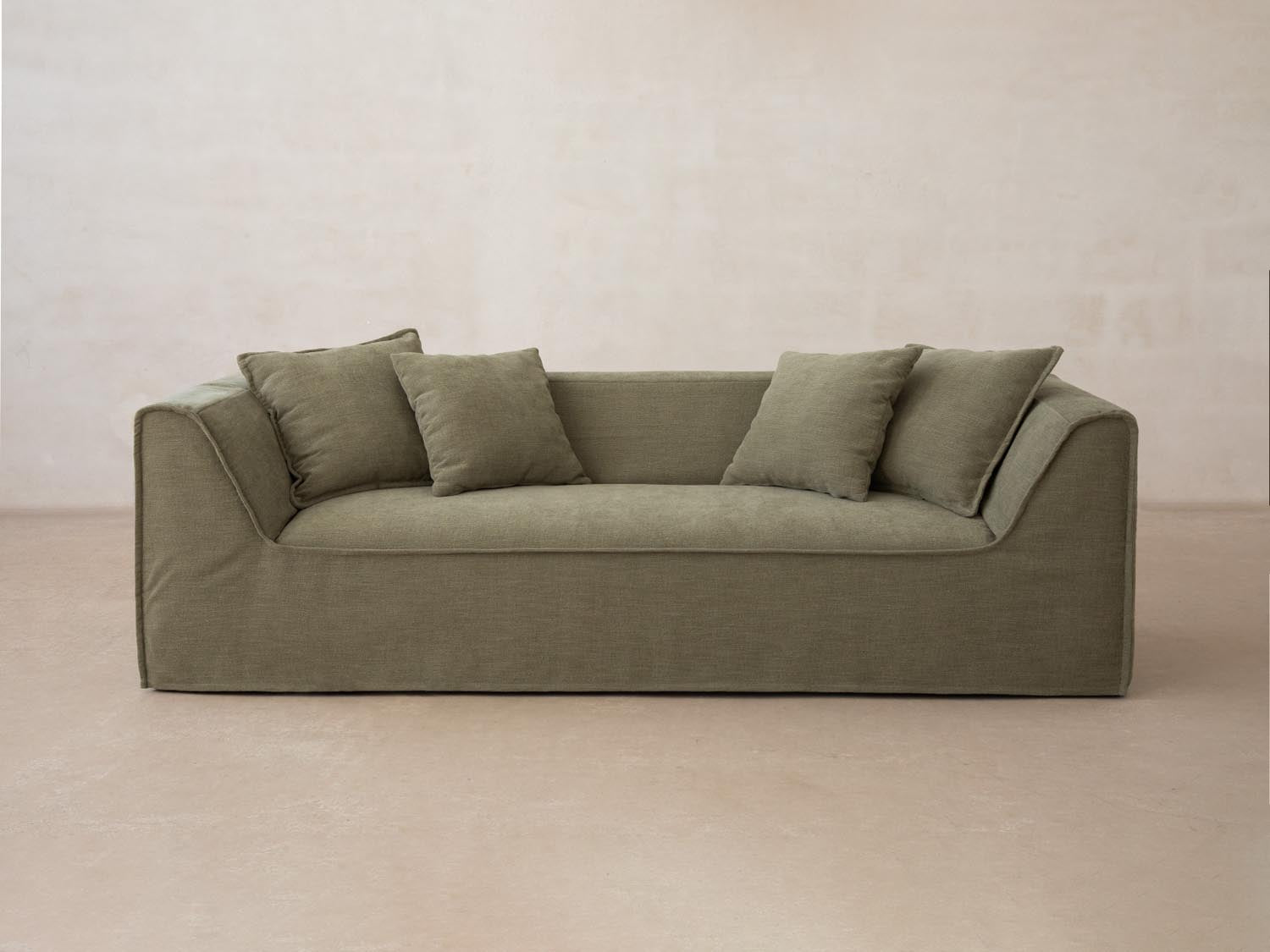 Milton Sofa 3 Sitzer in Light Green präsentiert im Onlineshop von KAQTU Design AG. Sofa ist von Micadoni