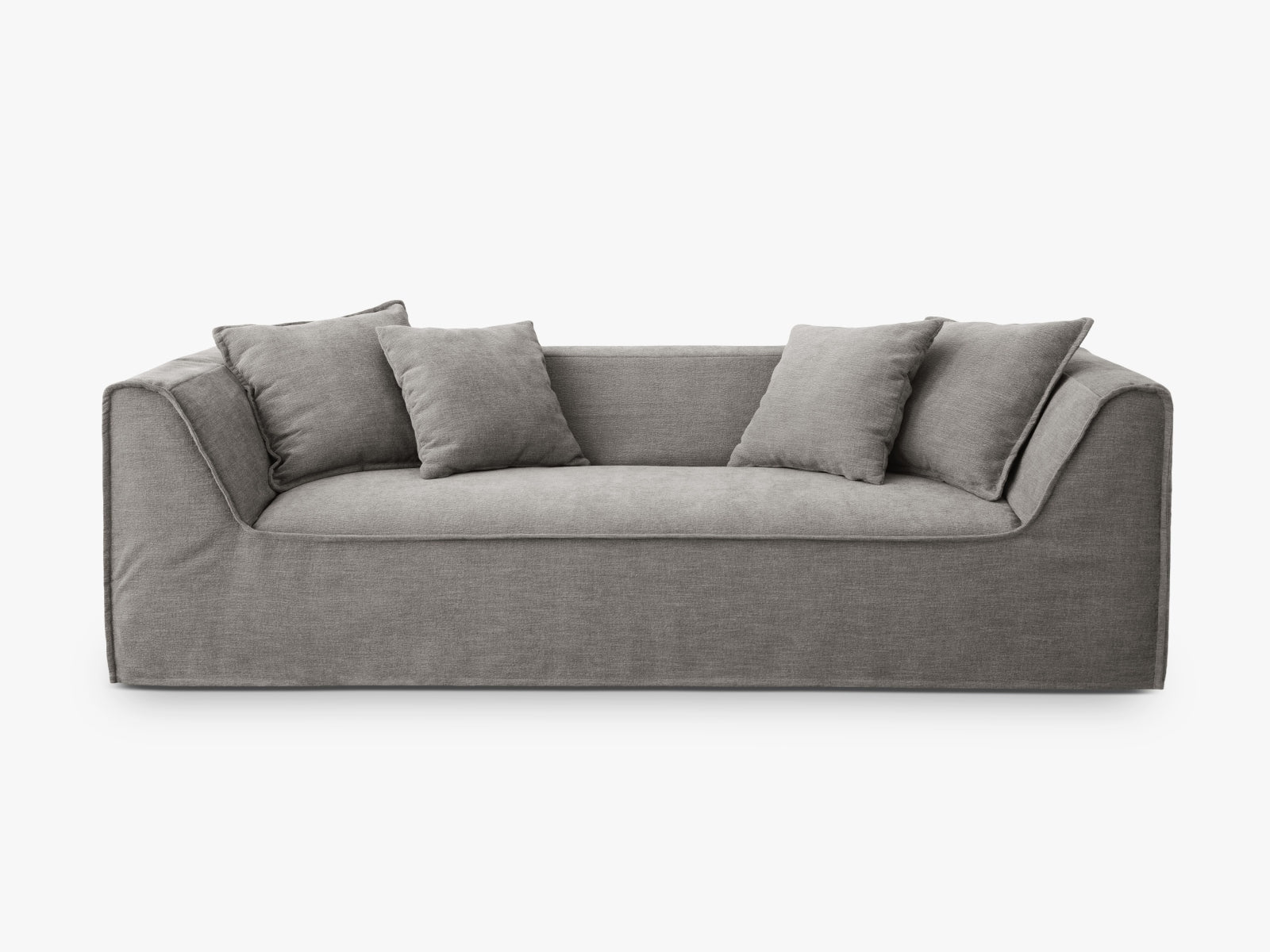 Milton Sofa 3 Sitzer in Warm grey präsentiert im Onlineshop von KAQTU Design AG. Sofa ist von Micadoni