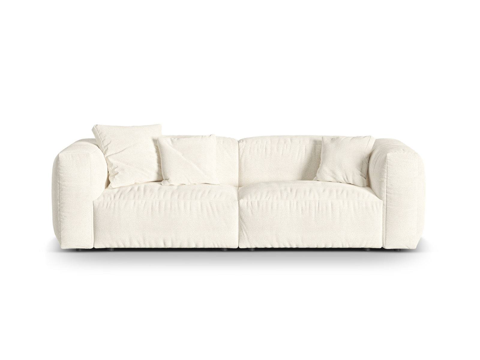 Elegantes 3-Sitzer Sofa Martina von Micadoni, ideal für stilvolle Wohnzimmer, bietet hohen Sitzkomfort und zeitgemäße Ästhetik.