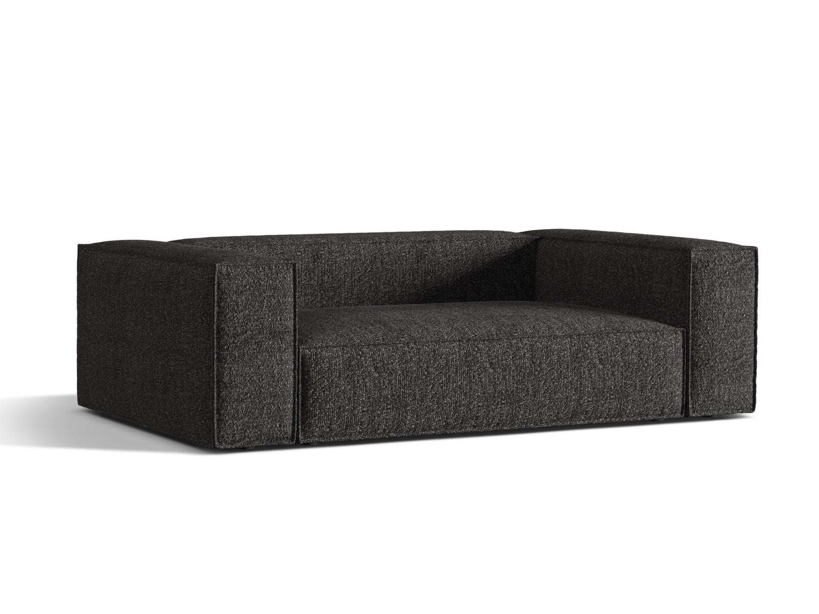 Elegantes Nuria Sofa mit 3 Sitzen in Anthrazit, ideal für stilvolle Wohnräume. Hochwertige Verarbeitung von Micadoni.