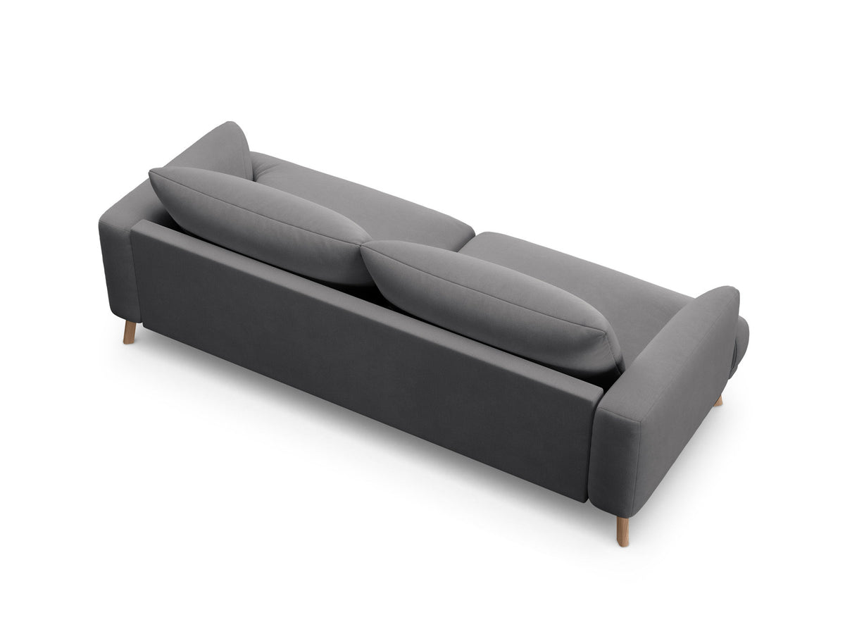3-Sitzer Sofa Naomi in Grey-Salvador präsentiert im Onlineshop von KAQTU Design AG. 3er Sofa ist von Micadoni