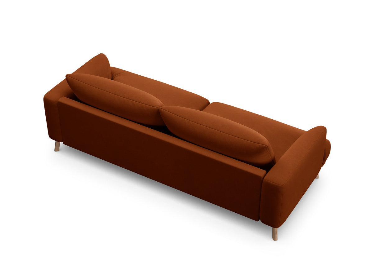 3-Sitzer Sofa Naomi in Terracotta-Salvador präsentiert im Onlineshop von KAQTU Design AG. 3er Sofa ist von Micadoni