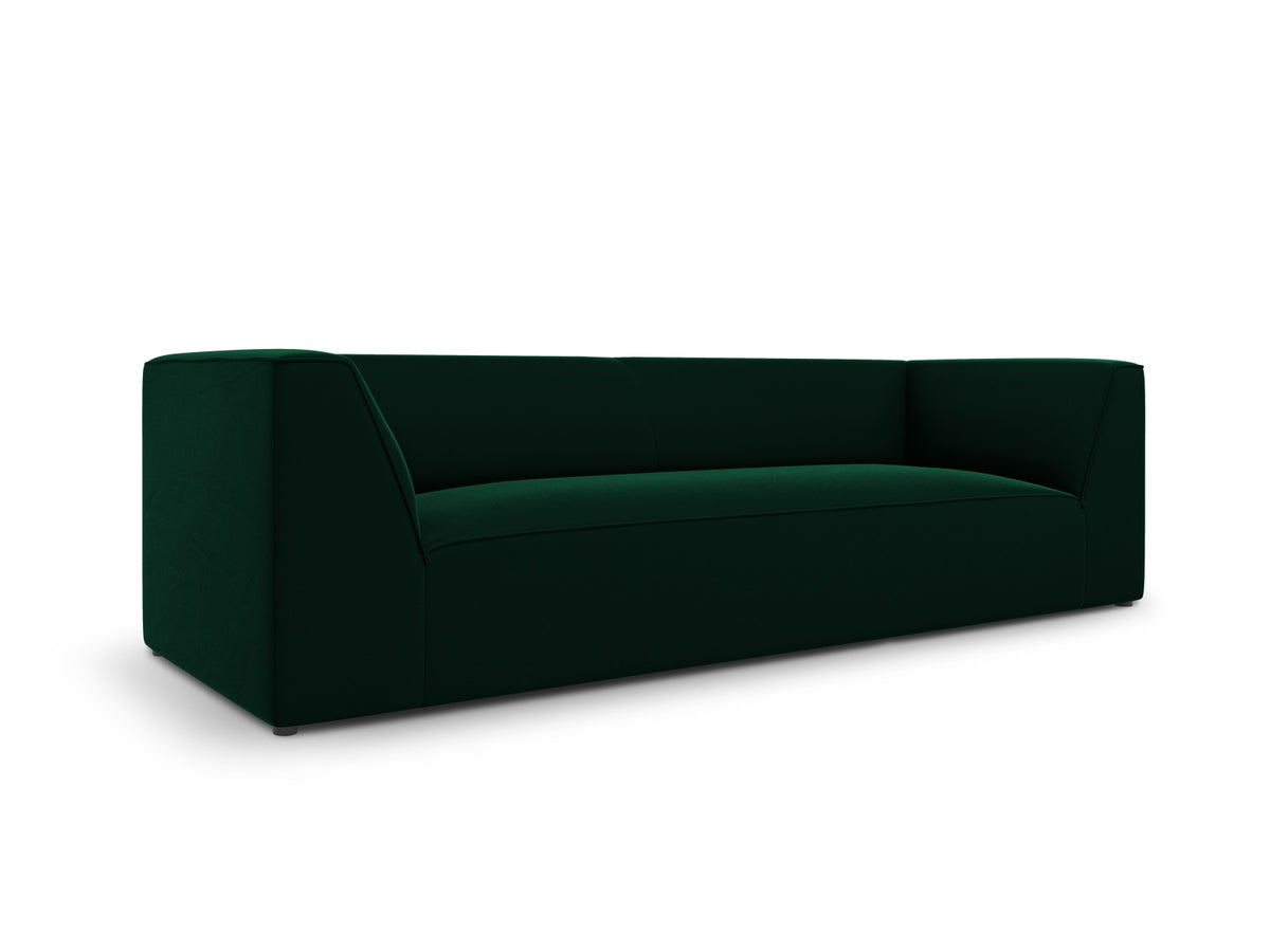 Ruby Velour Sofa 3 Sitzer in Bottle Green-Salvador präsentiert im Onlineshop von KAQTU Design AG. 3er Sofa ist von Micadoni