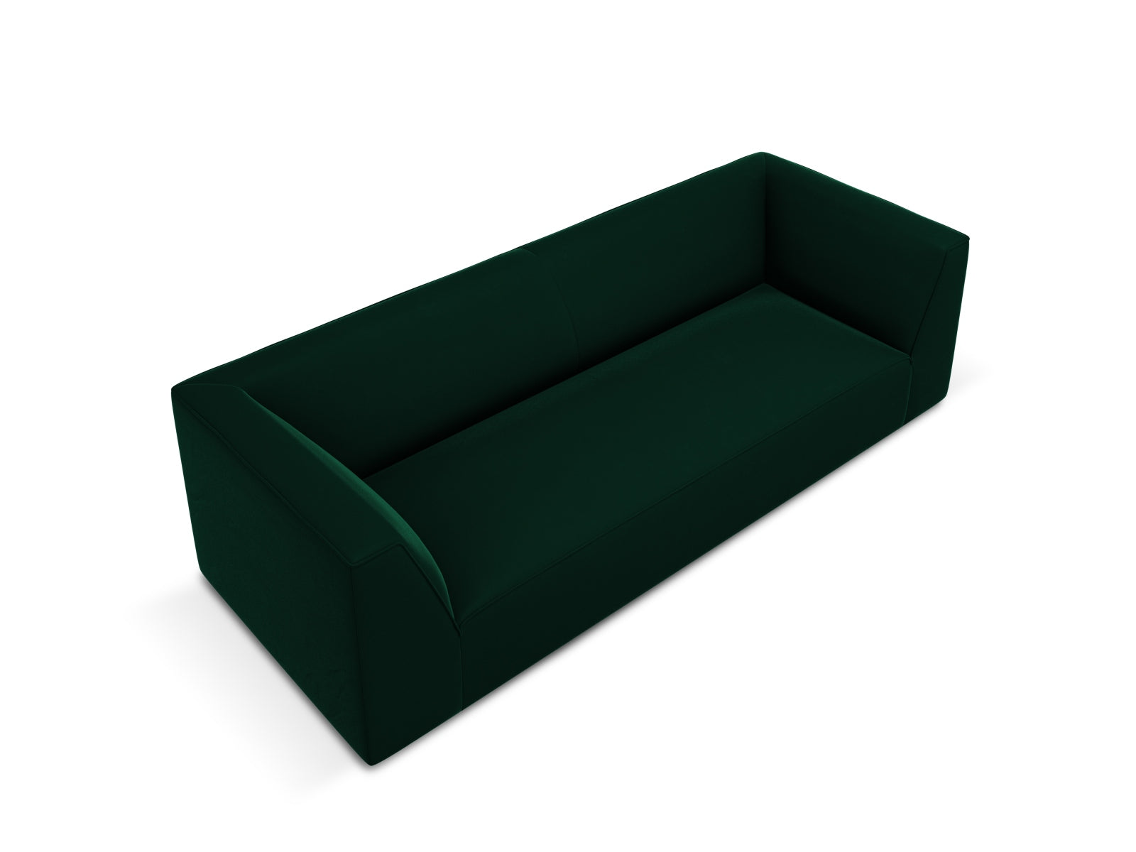 Ruby Velour Sofa 3 Sitzer in Bottle Green präsentiert im Onlineshop von KAQTU Design AG. 3er Sofa ist von Micadoni